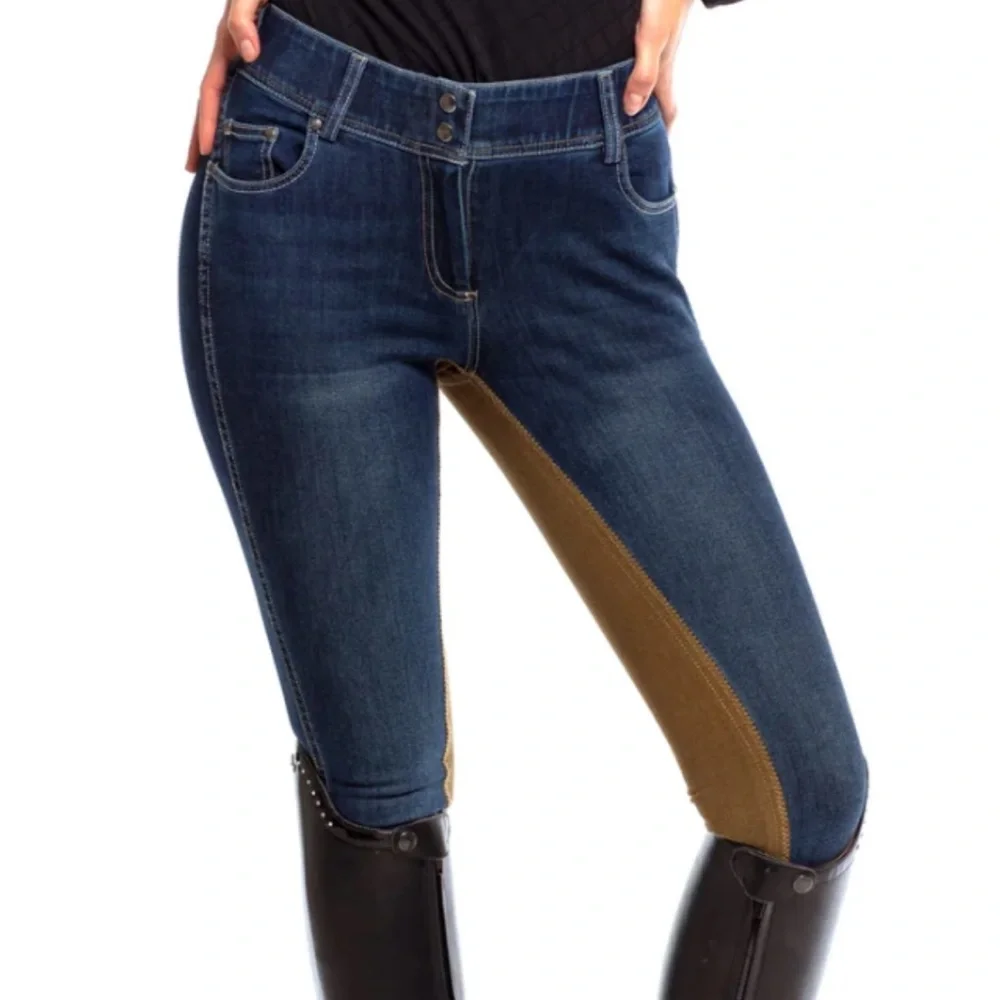 Goode Rider Equestrian Jean - Full Seat Mid Rise All Purpose Breech Size 26R - Picture 2 of 14